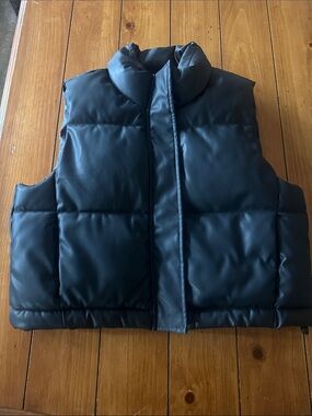 Ci Sono Black Puffer Vest